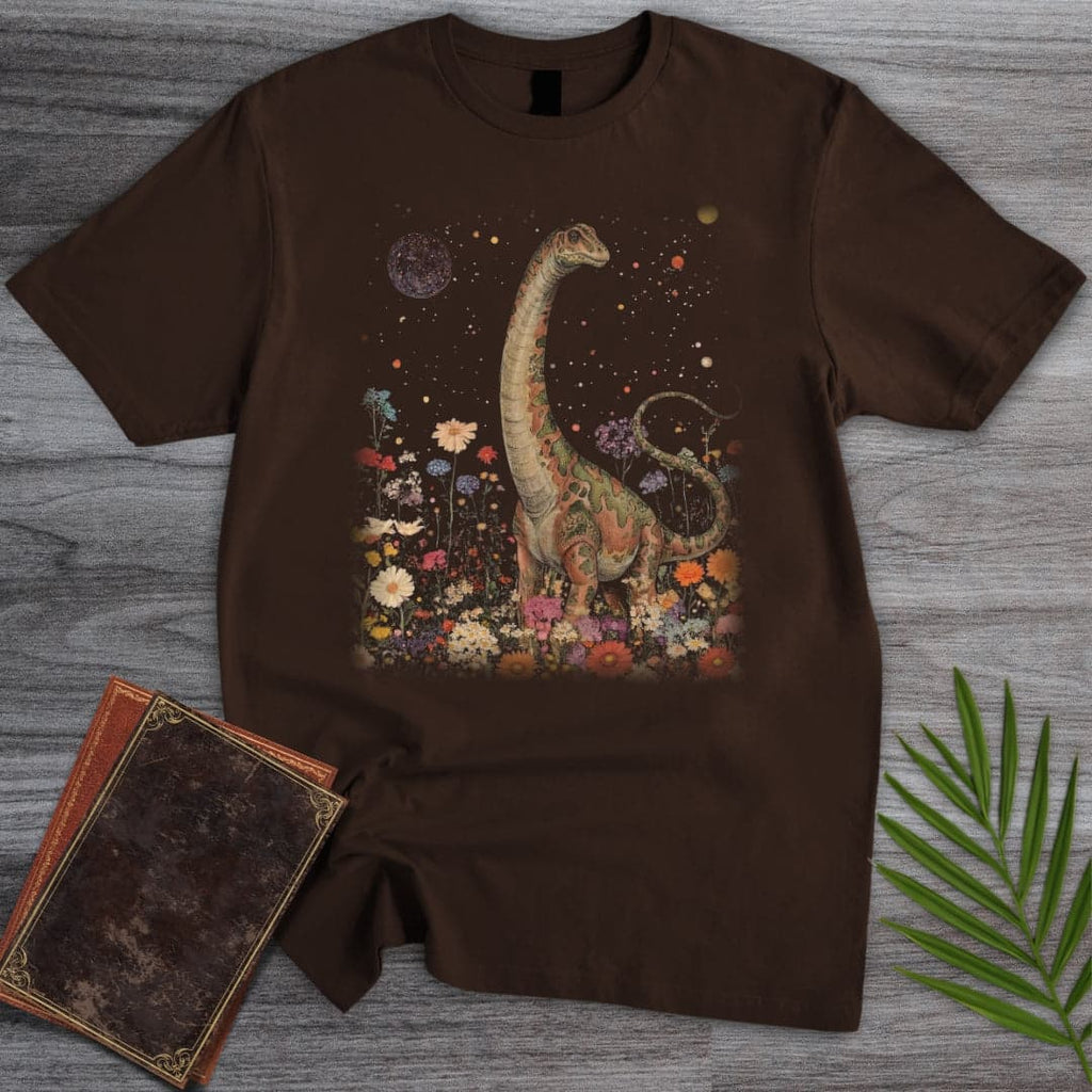 Vintage Floral Diplodocus T-Shirt