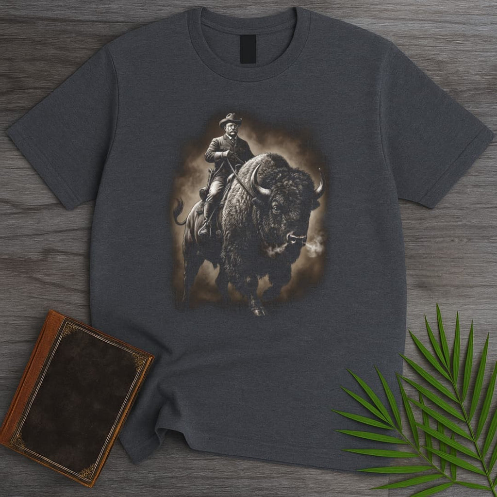 Americas 250th Frontier Roosevelt Bison T-Shirt