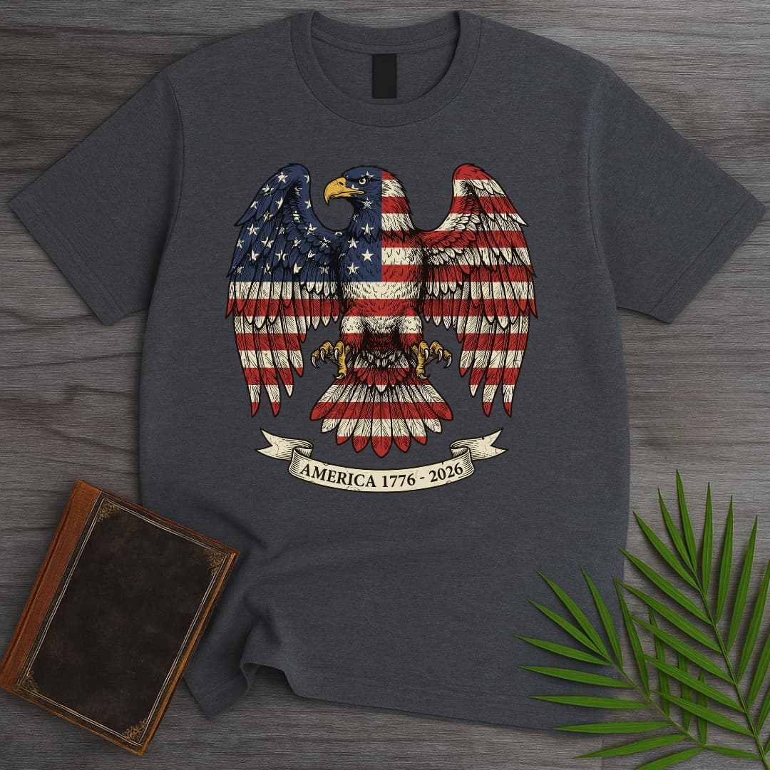 Americas 250th Old Glory Eagle T-Shirt