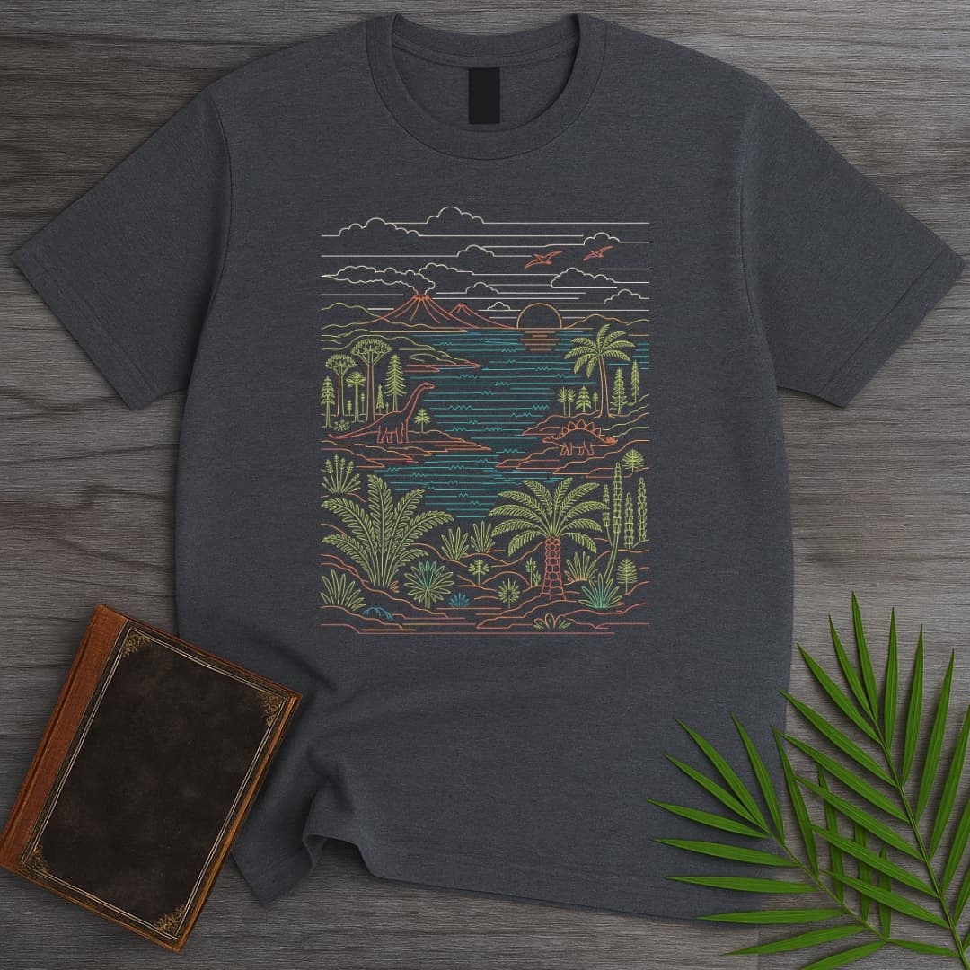 Linear Prehistoric Environment T-Shirt