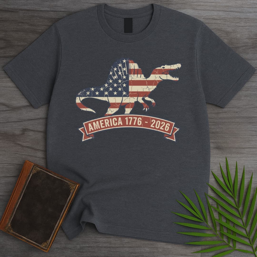 Patriotic Spinosaurus Americas 250th T-Shirt