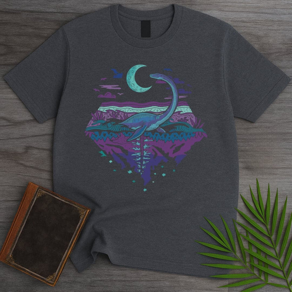 Plesiosaurus Moon Gazer T-Shirt