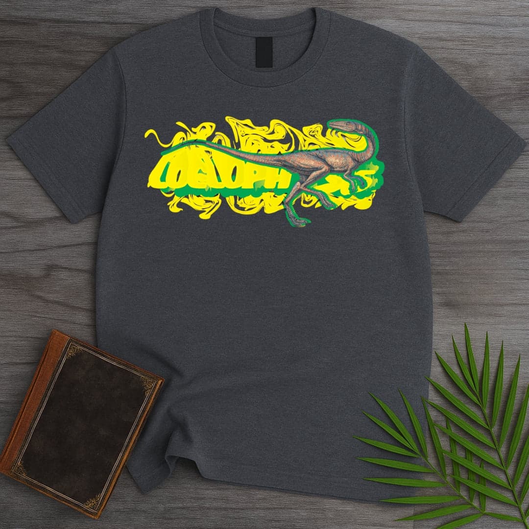 Triassic Melt Coelophysis Green T-Shirt