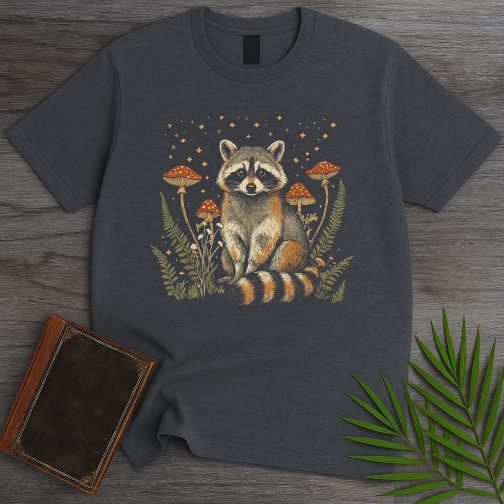 Twilight Toadstool Raccoon T-Shirt