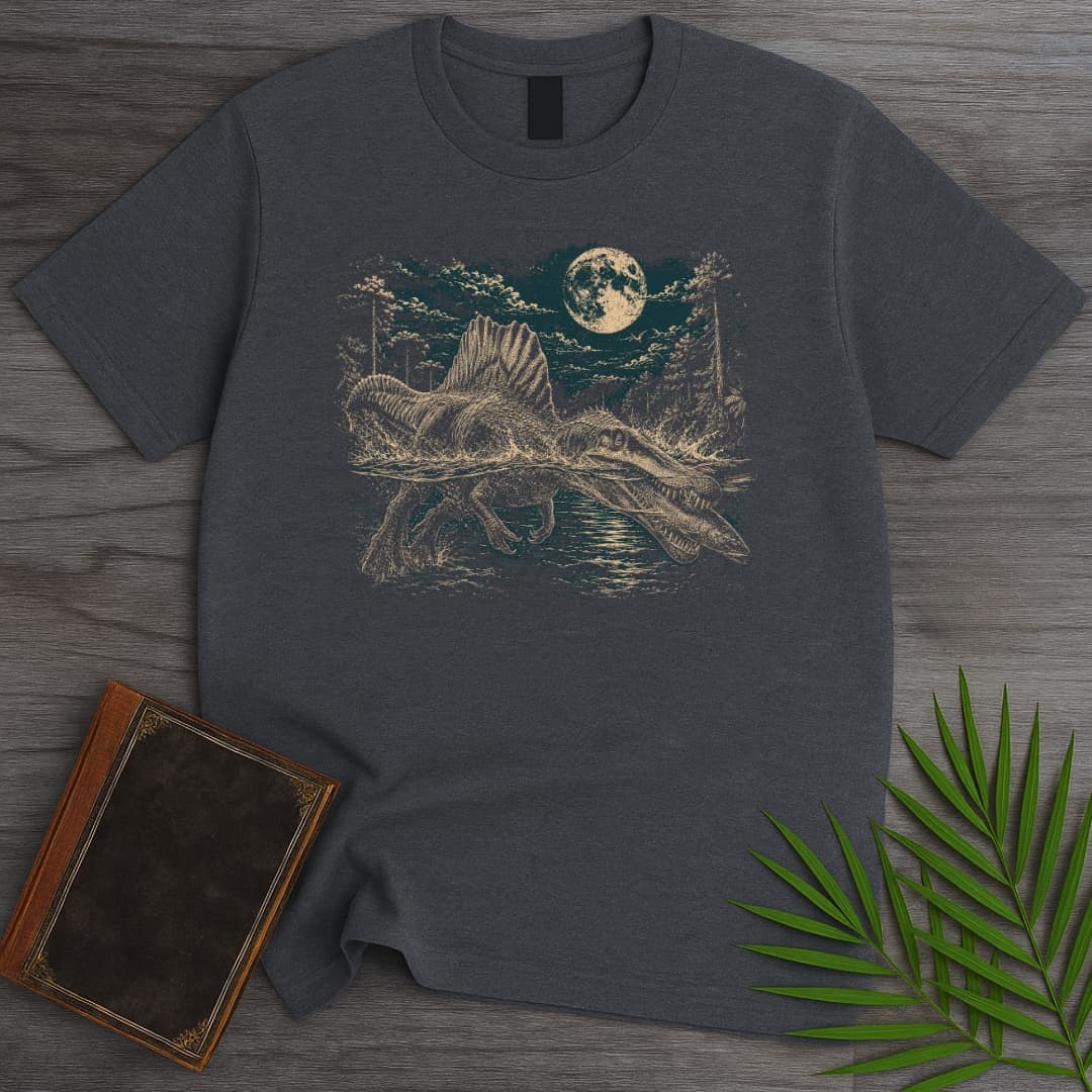 Vintage Spinosaurus Night Hunt T-Shirt