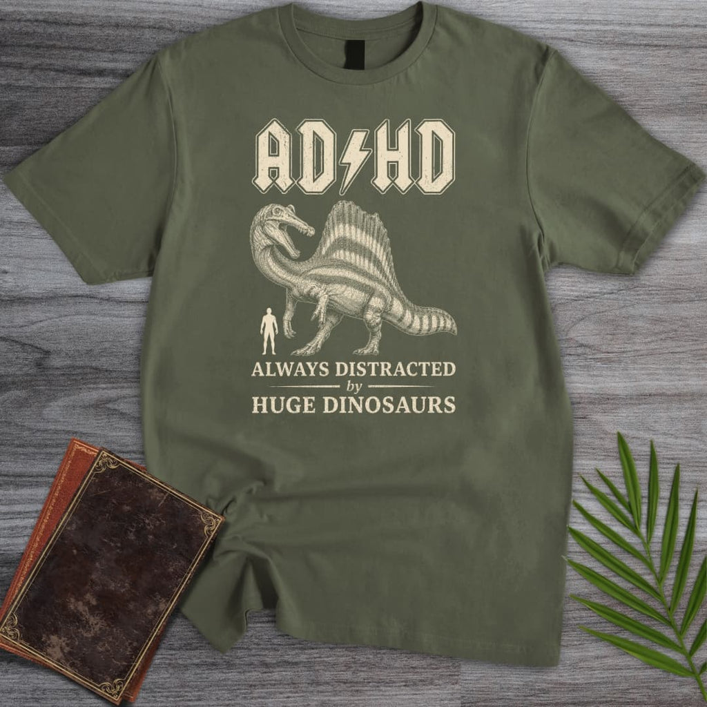 Always Distracted by Spinosaurus (ADHD) T-Shirt