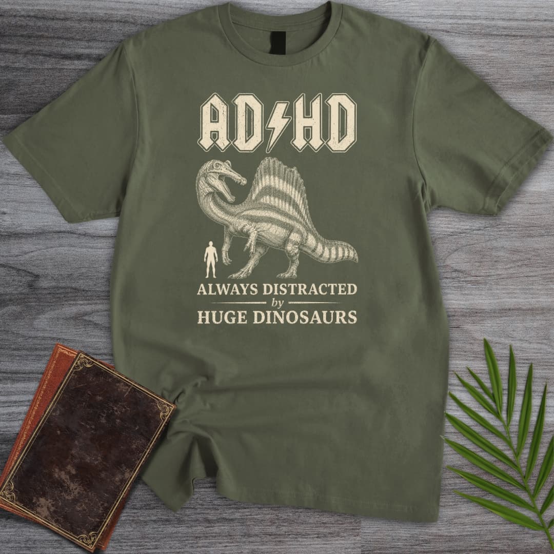 Always Distracted by Spinosaurus (ADHD) T-Shirt