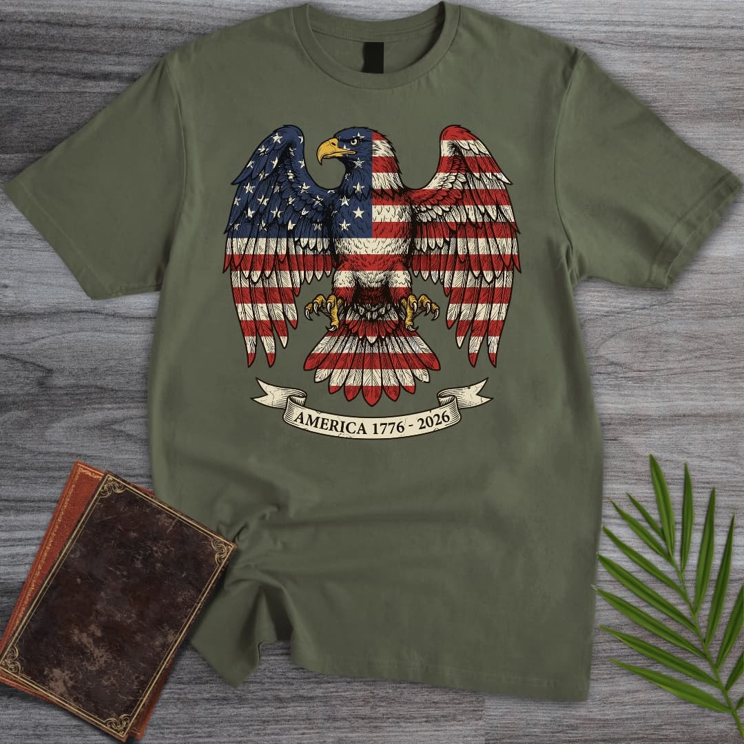 Americas 250th Old Glory Eagle T-Shirt