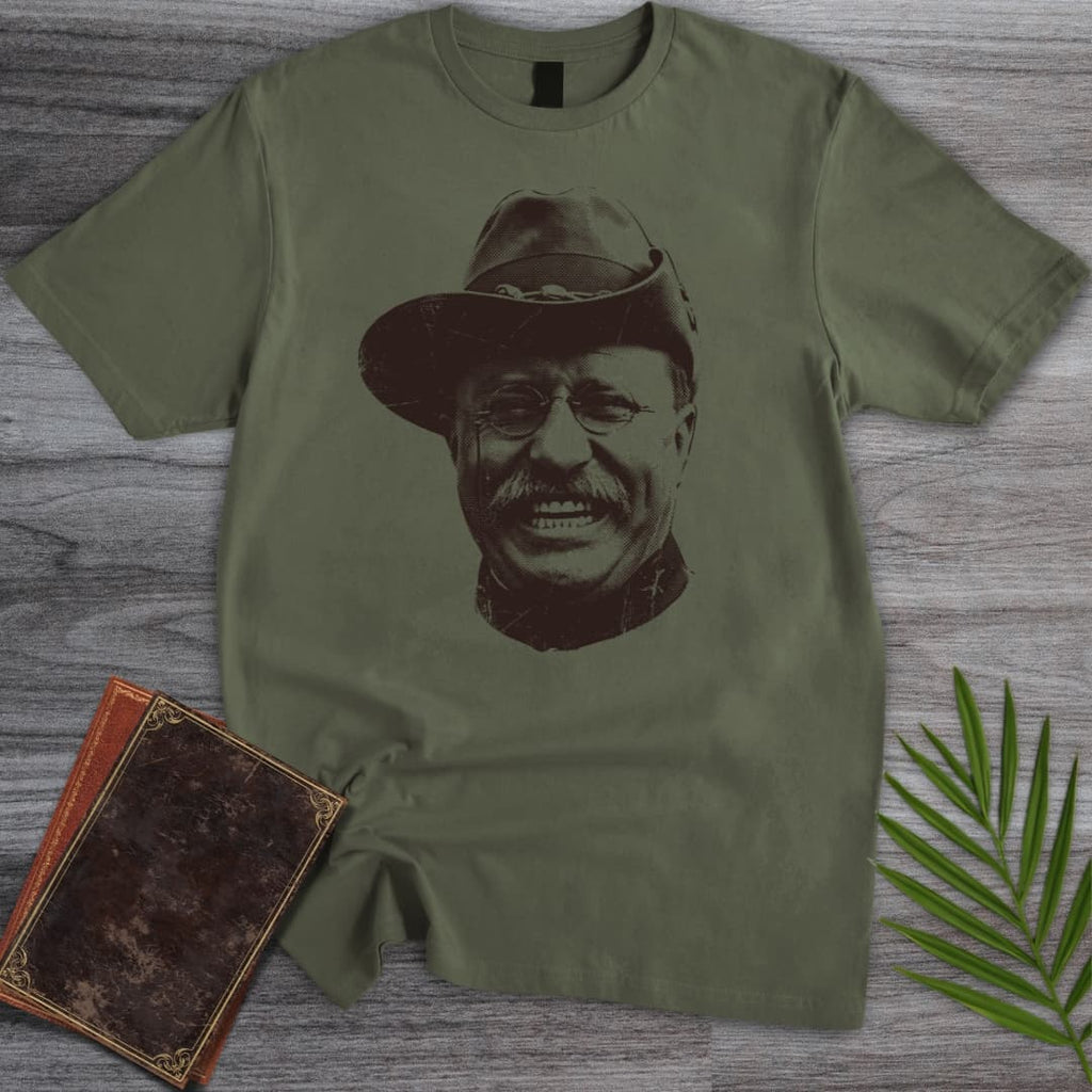Americas 250th Rugged Roosevelt Portrait T-Shirt