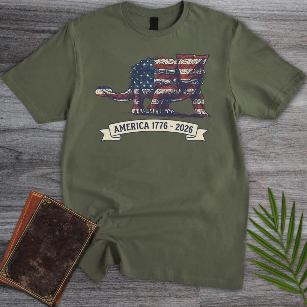 Armored Dinosaur Americas 250th T-Shirt