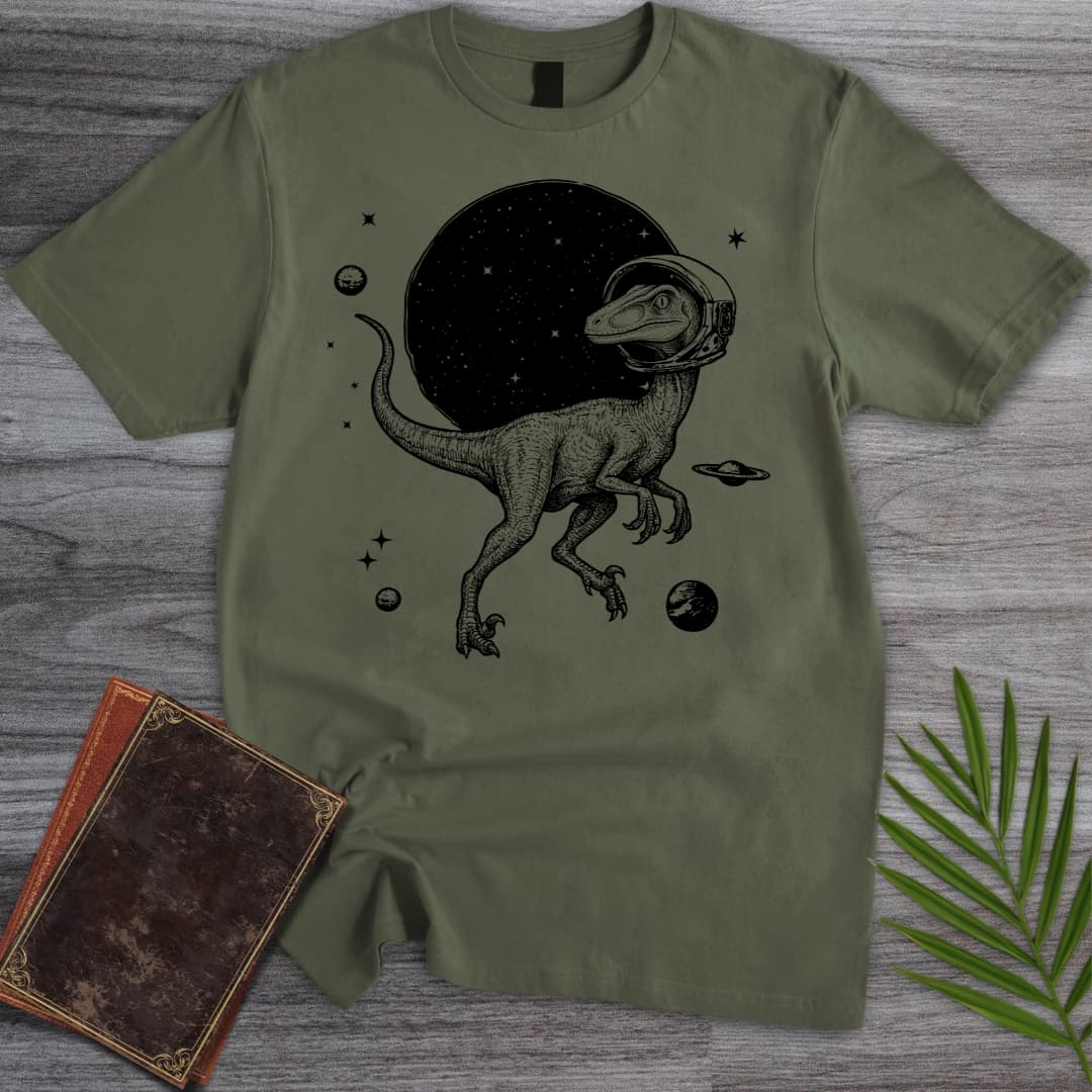 Intelligent Troodon in Space T-Shirt