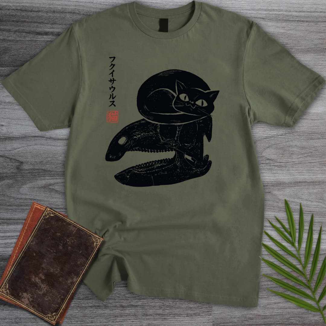 Japanese Cat & Fossil T-Shirt