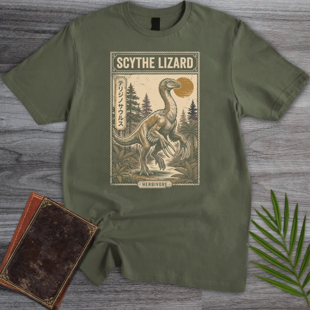 Japanese Woodblock Therizinosaurus T-Shirt