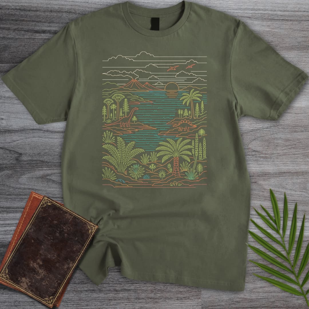 Linear Prehistoric Environment T-Shirt