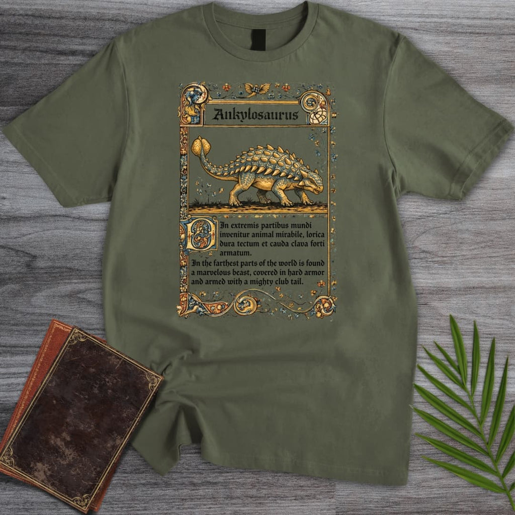 Medieval Bestiary Ankylosaurus T-Shirt