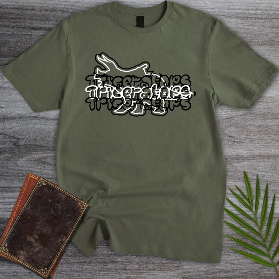 Neon Bones Triceratops T-Shirt