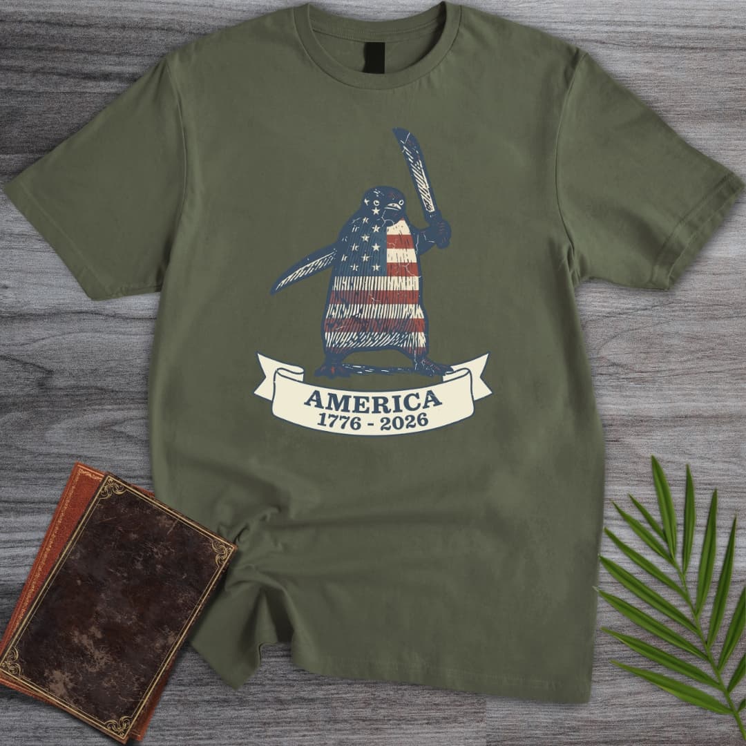 Patriotic Penguin Americas 250th T-Shirt