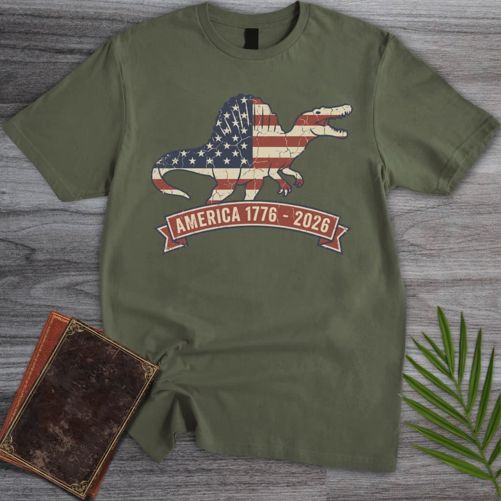 Patriotic Spinosaurus Americas 250th T-Shirt