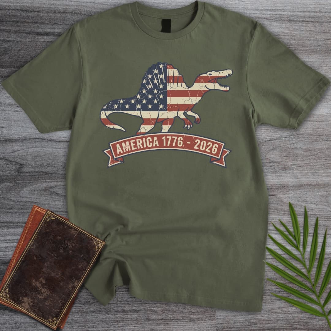 Patriotic Spinosaurus Americas 250th T-Shirt