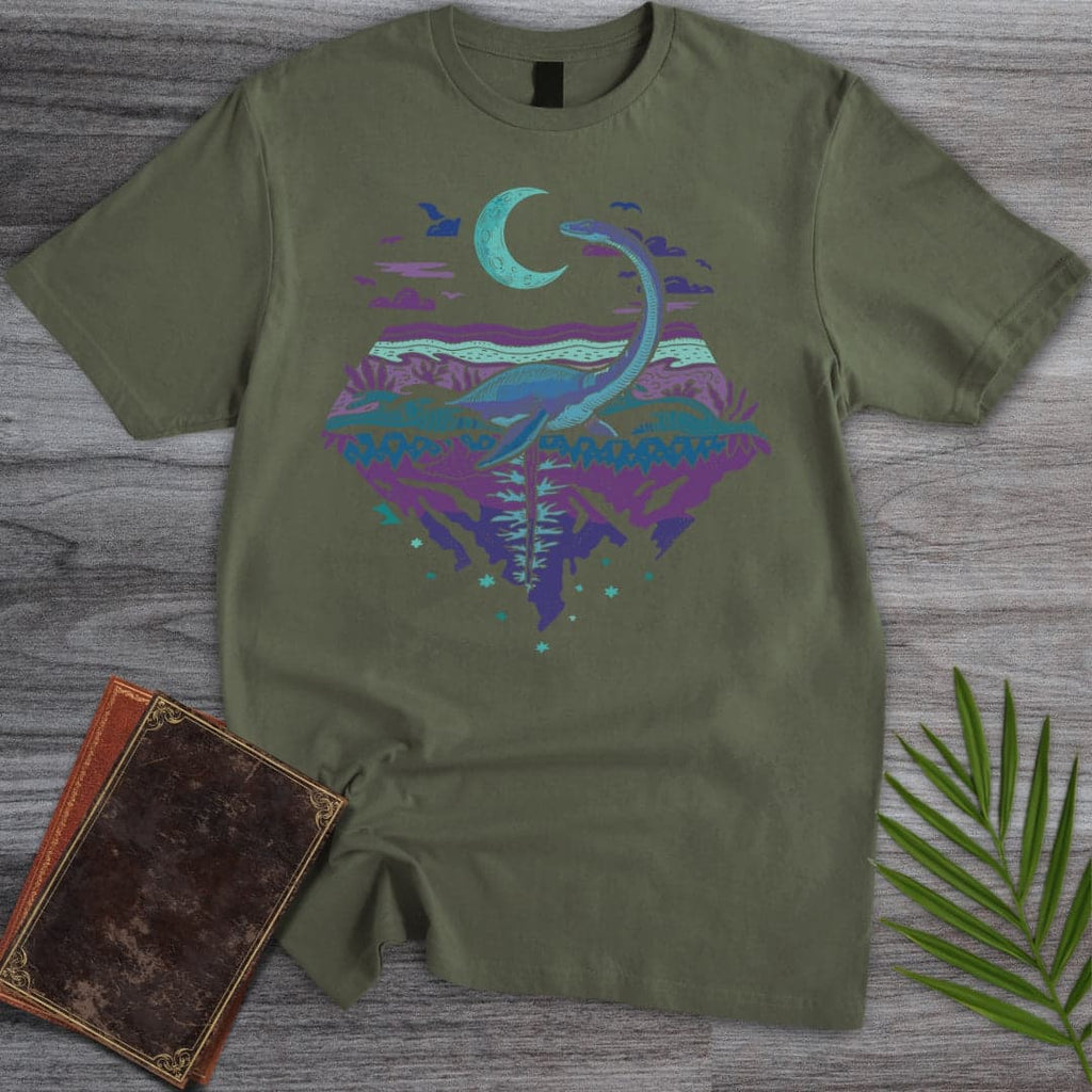 Plesiosaurus Moon Gazer T-Shirt