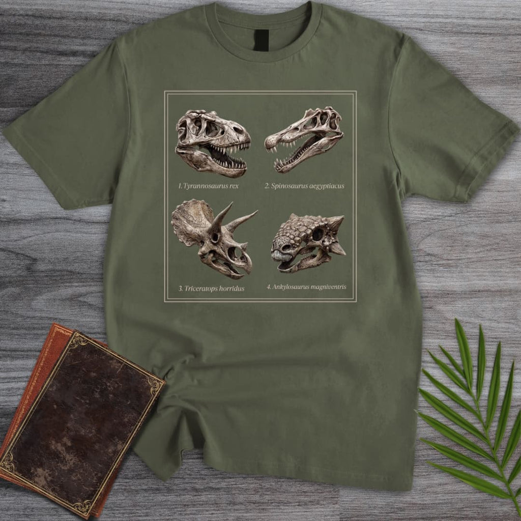 Prehistoric Darwinian Fossil Chart T-Shirt