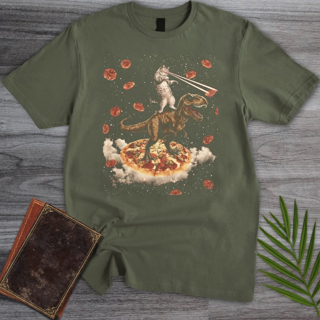 Prehistoric Pepperoni Chaos T-Shirt