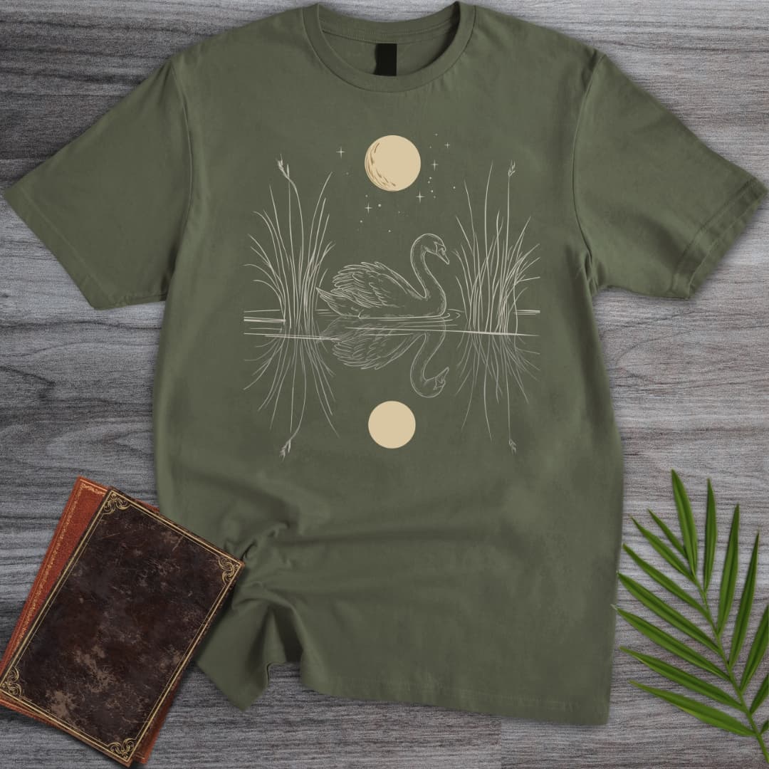 Silver Glide Swan T-Shirt