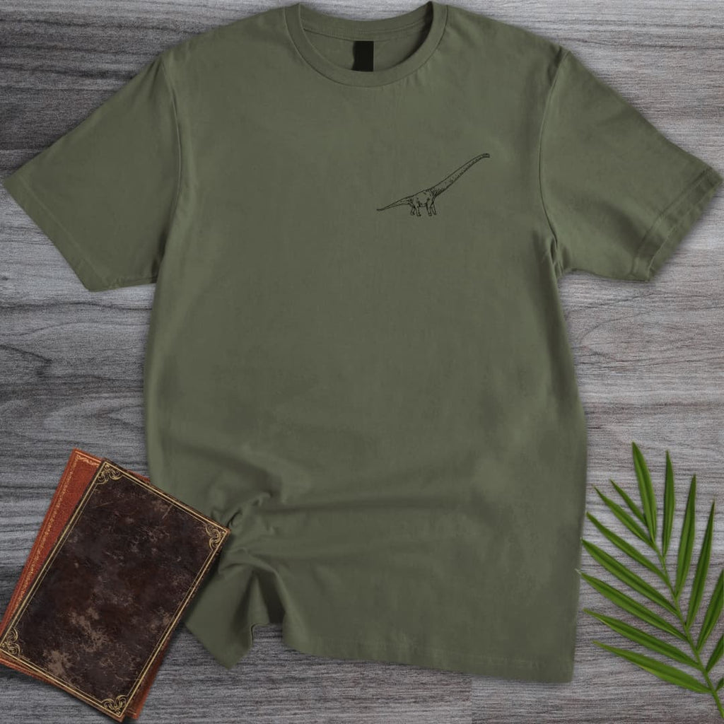 Simple Mamenchisaurus Lineart T-Shirt