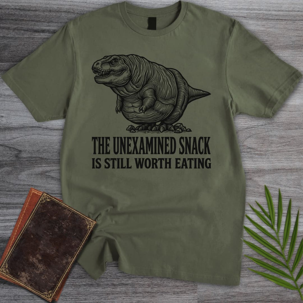 The Unexamined Snack: T.rex T-Shirt