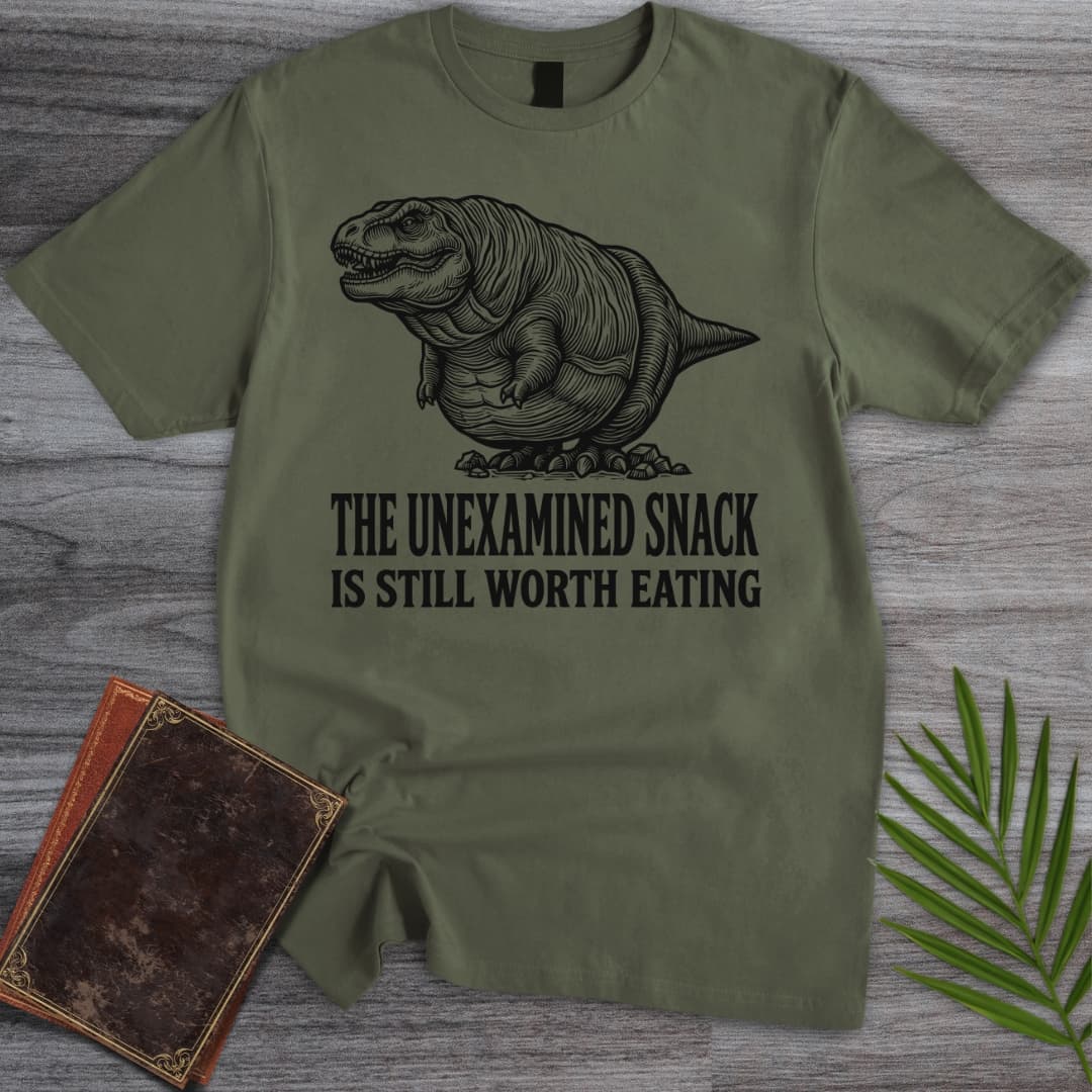 The Unexamined Snack: T.rex T-Shirt