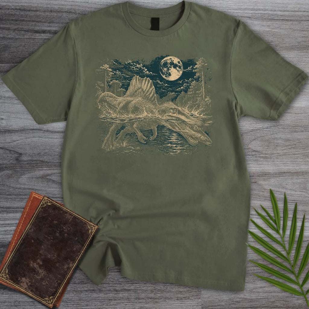 Vintage Spinosaurus Night Hunt T-Shirt