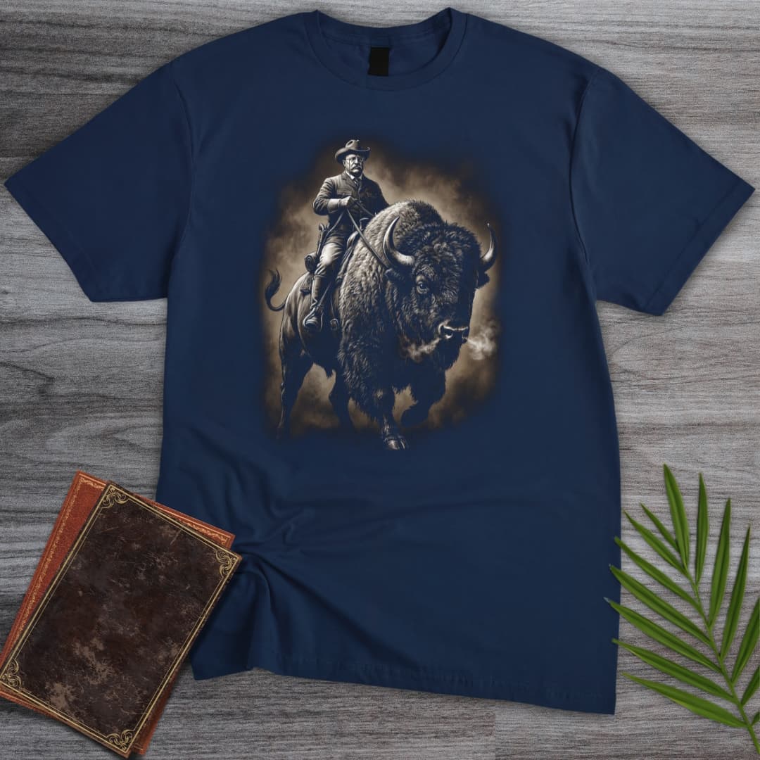 Americas 250th Frontier Roosevelt Bison T-Shirt