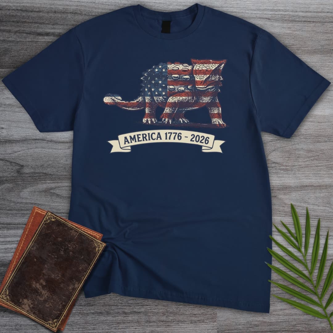 Armored Dinosaur Americas 250th T-Shirt