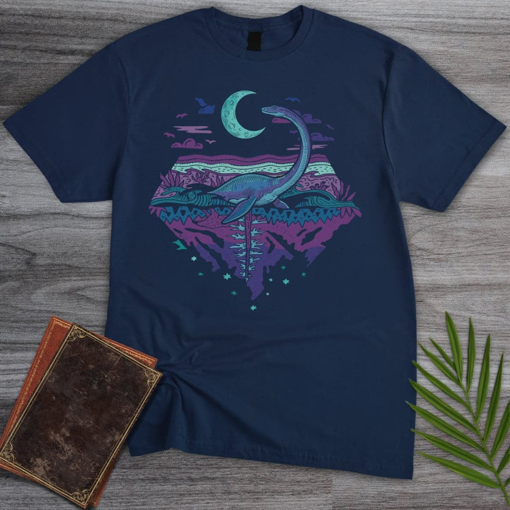 Plesiosaurus Moon Gazer T-Shirt