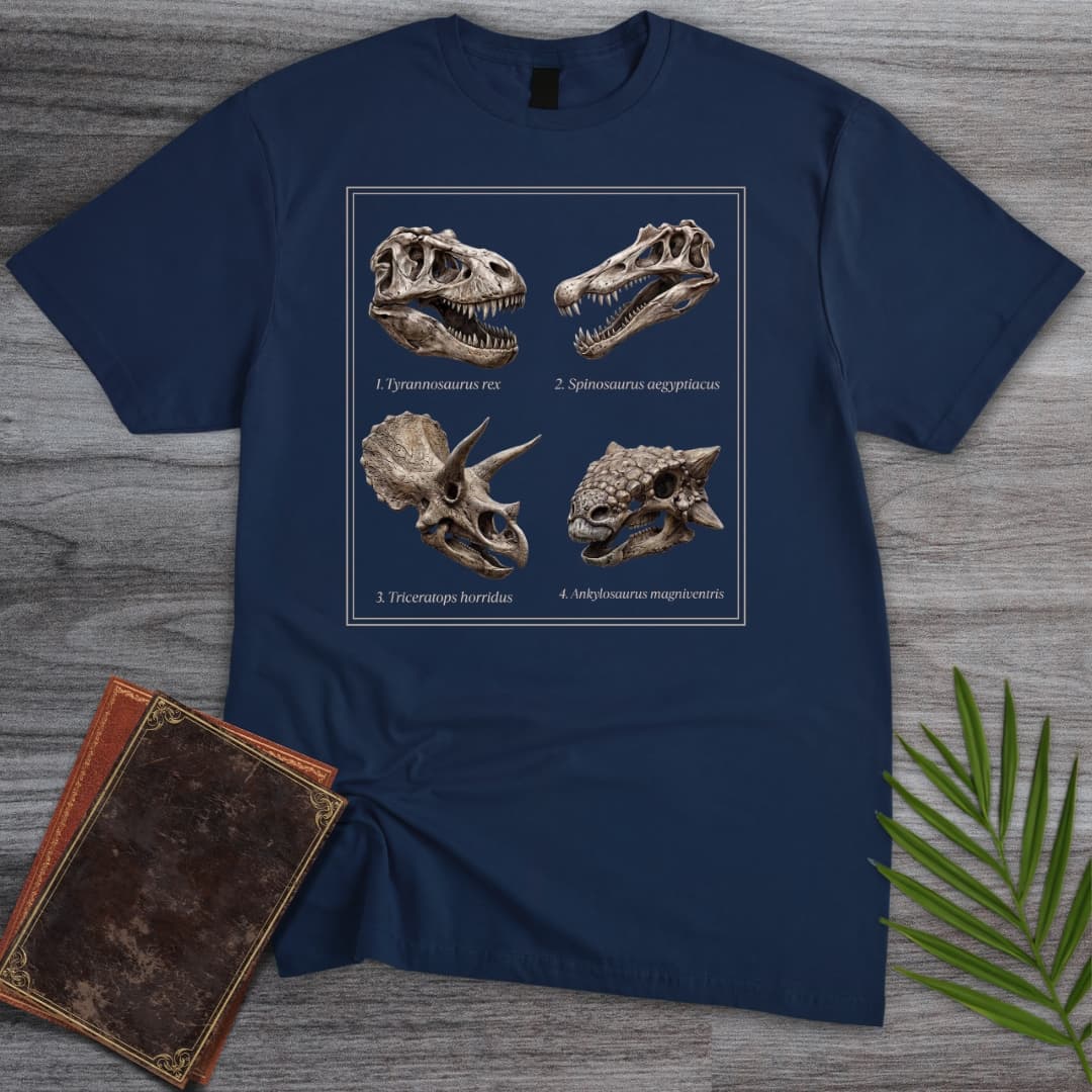 Prehistoric Darwinian Fossil Chart T-Shirt