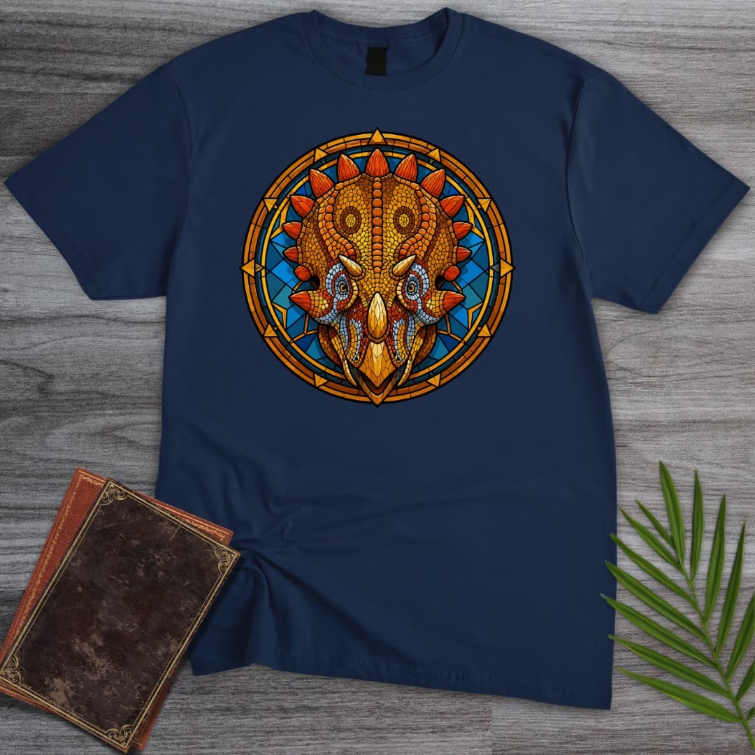 Stained Glass Regaliceratops T-Shirt