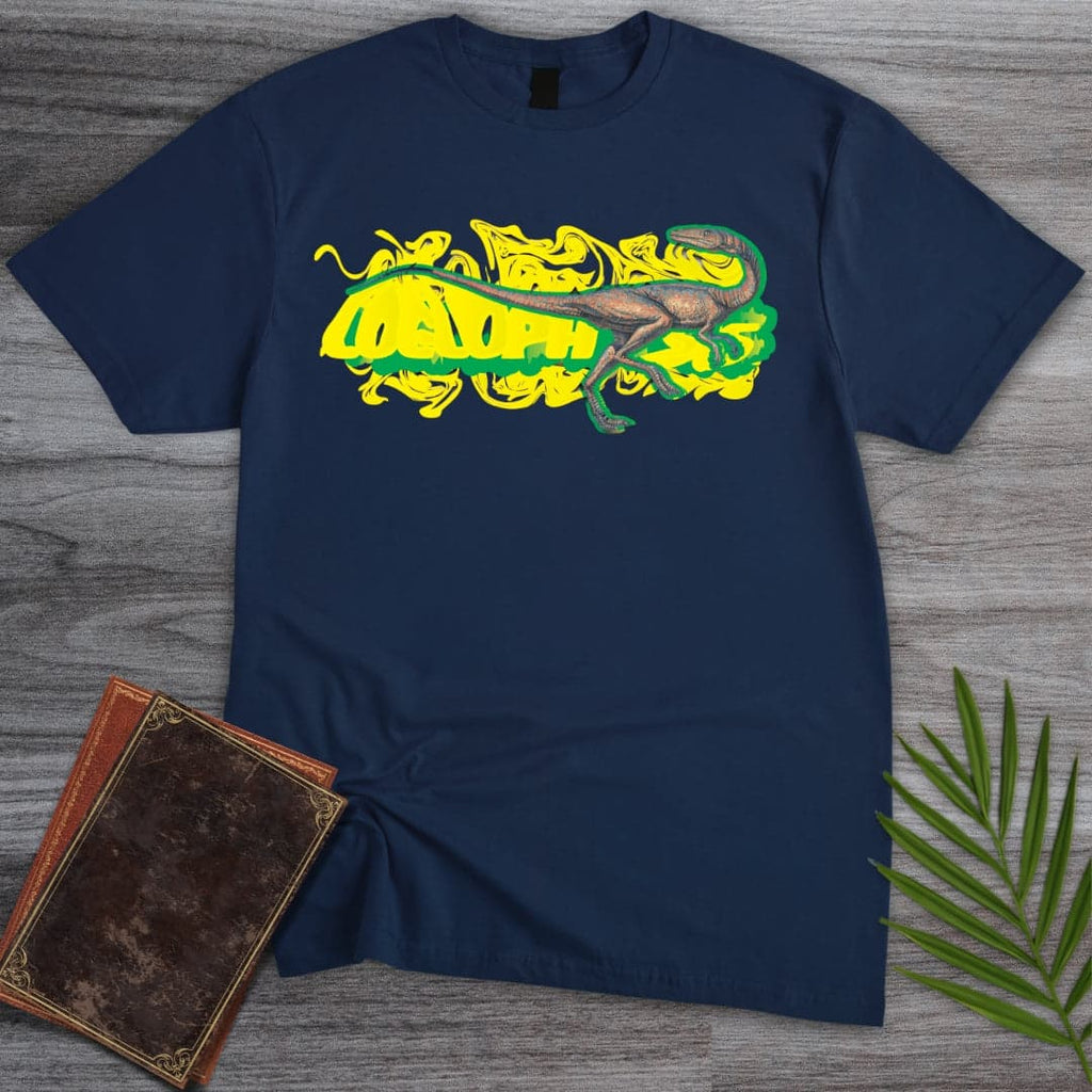 Triassic Melt Coelophysis Green T-Shirt