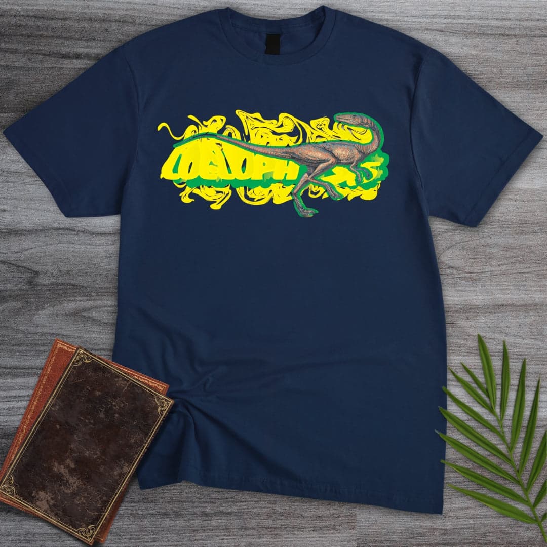 Triassic Melt Coelophysis Green T-Shirt