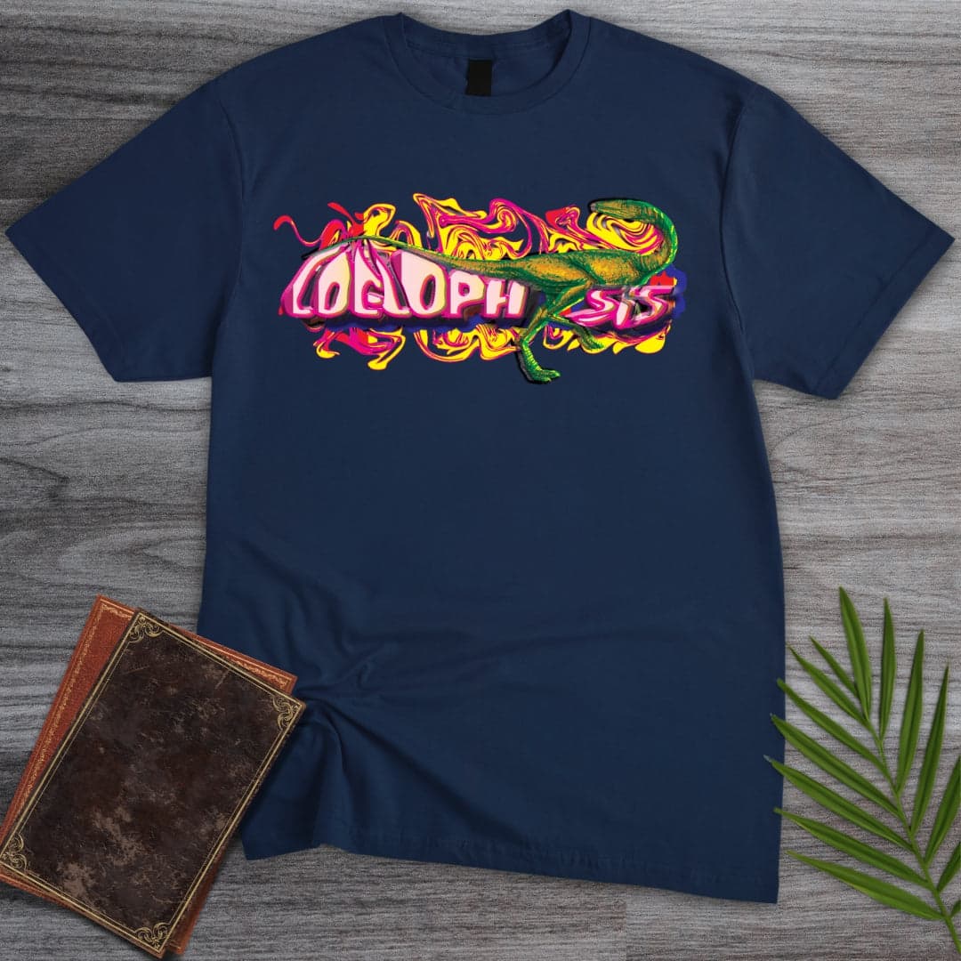 Triassic Melt Coelophysis Pink T-Shirt