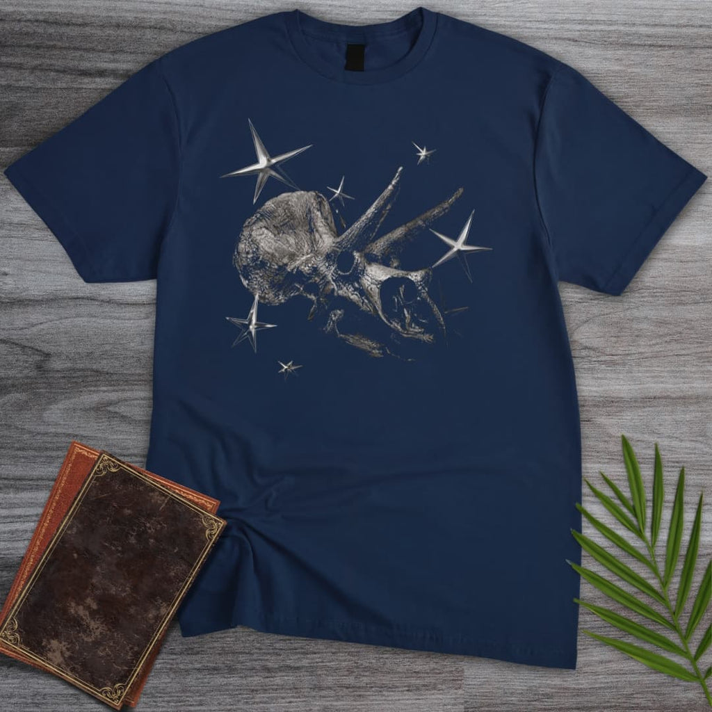 Vintage Y2K Triceratops Skull T-Shirt