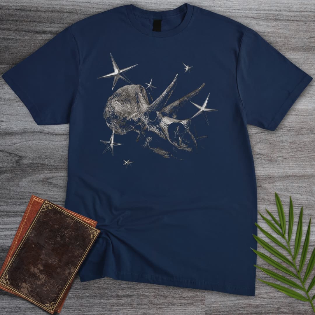 Vintage Y2K Triceratops Skull T-Shirt
