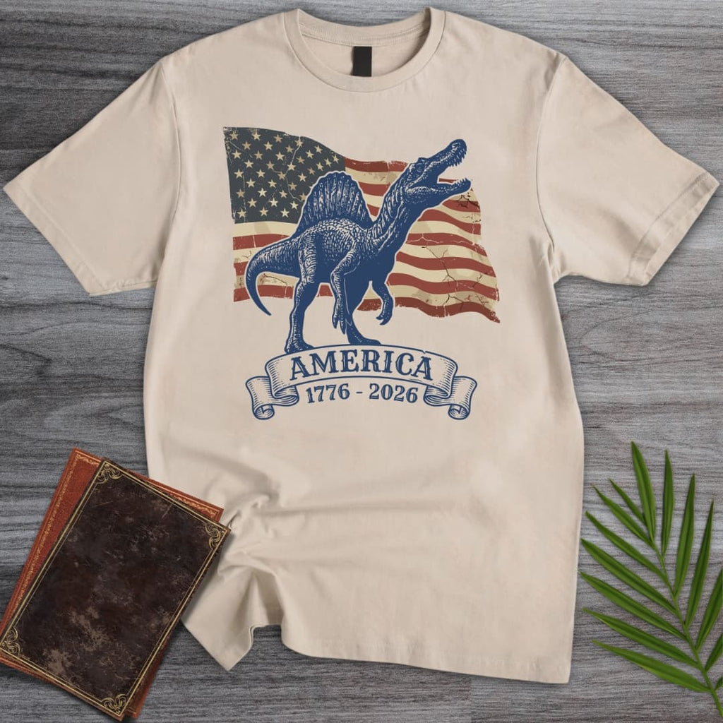 American Flag Spinosaurus Americas 250th T-Shirt