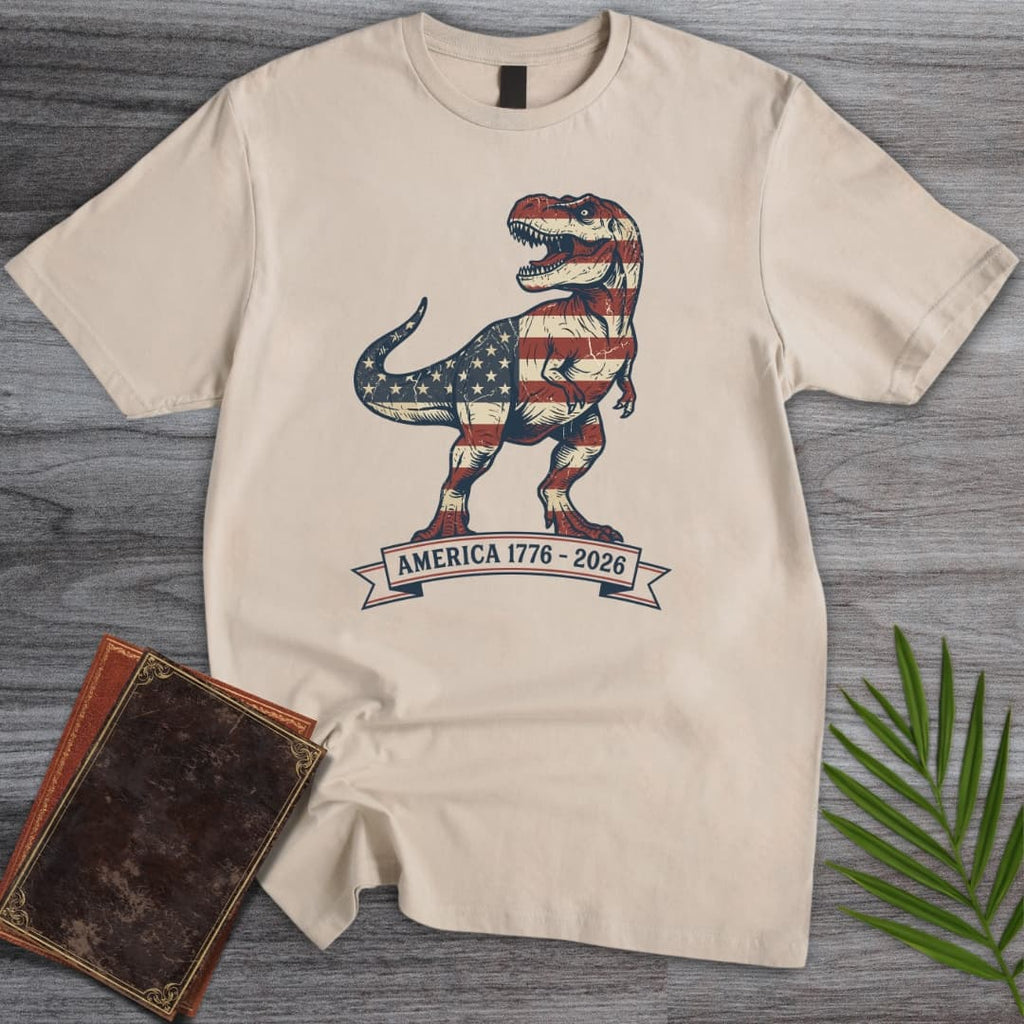 Distressed T-Rex Americas 250th T-Shirt