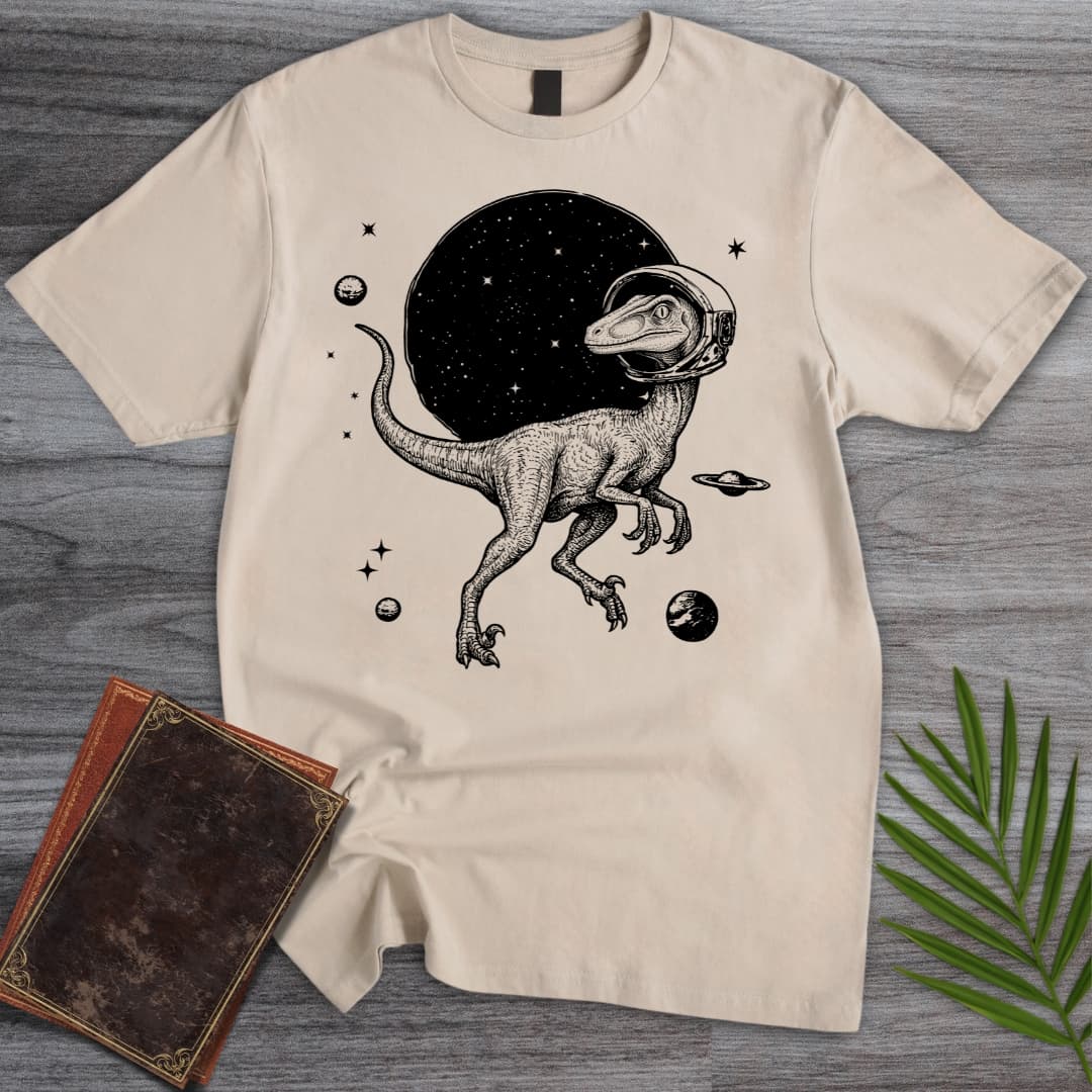 Intelligent Troodon in Space T-Shirt