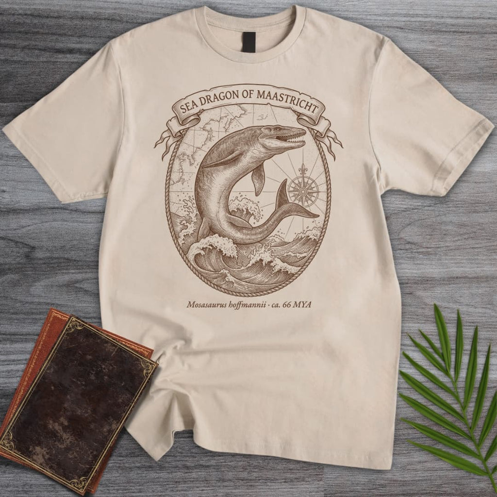 Mosasaurus Scrimshaw Breaching T-Shirt