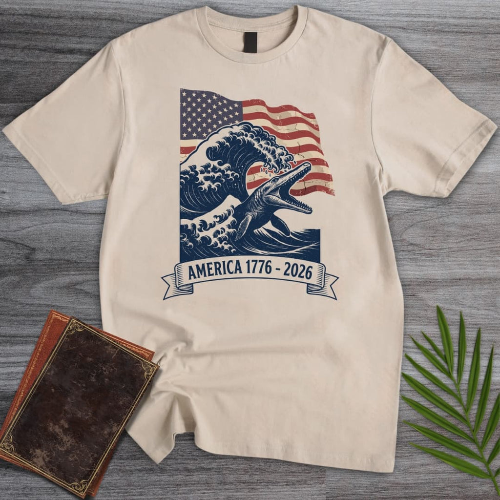 Patriotic Mosasaur Americas 250th T-Shirt