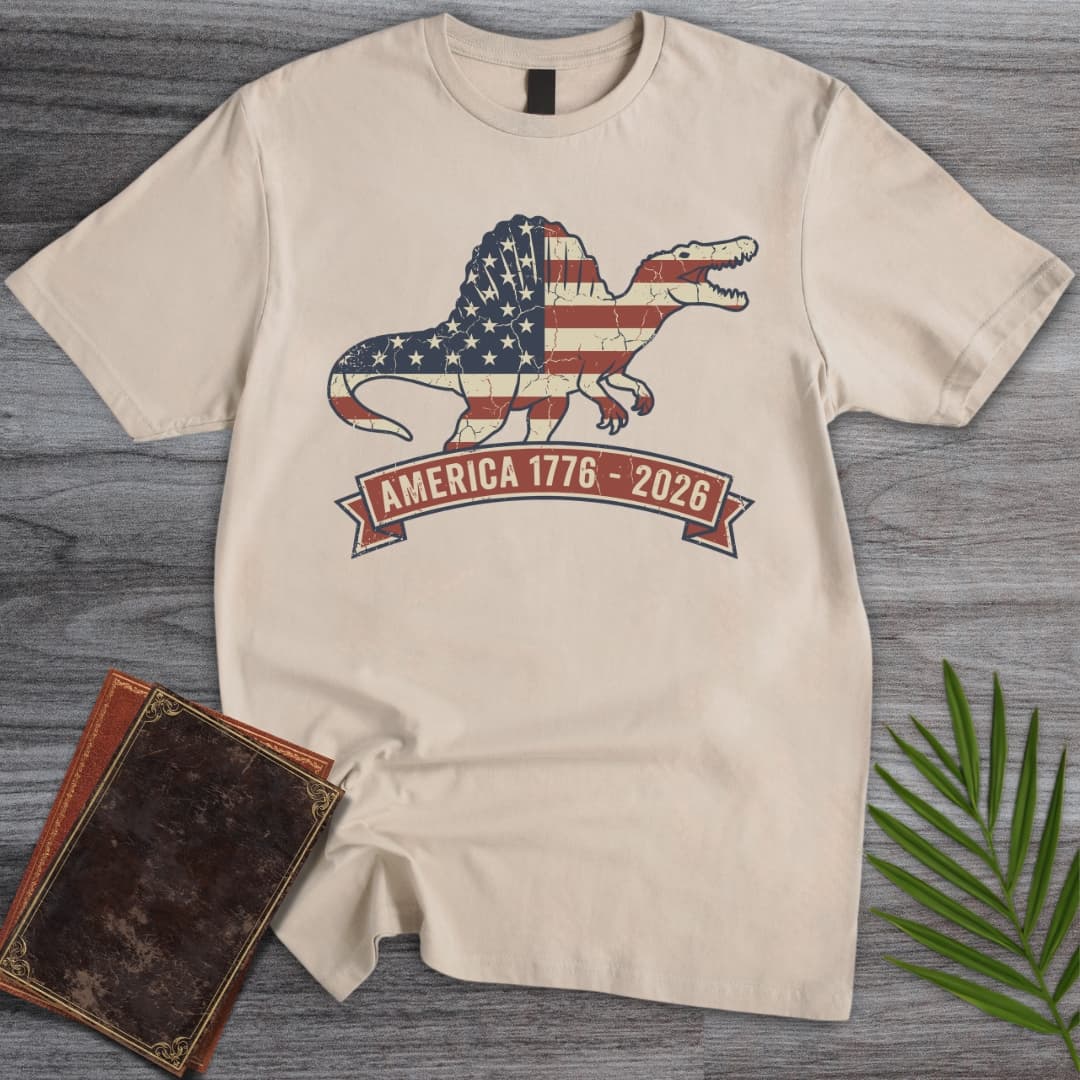 Patriotic Spinosaurus Americas 250th T-Shirt