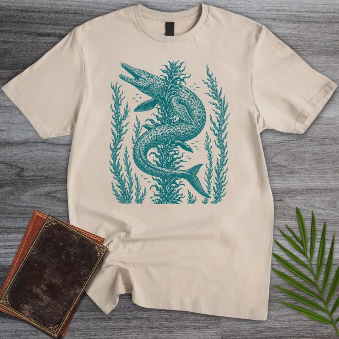 Prehistoric Mosasaurus Kelp T-Shirt