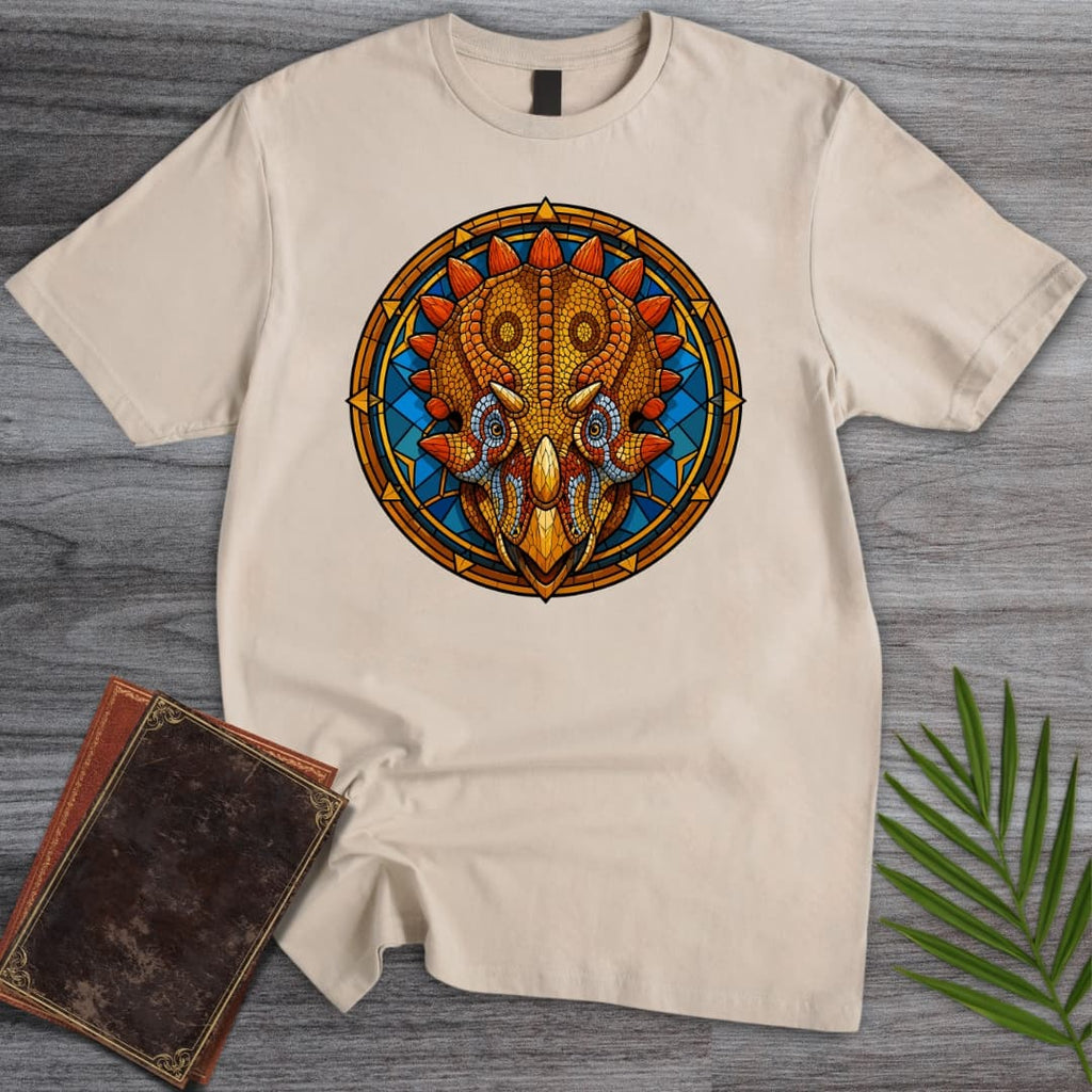 Stained Glass Regaliceratops T-Shirt