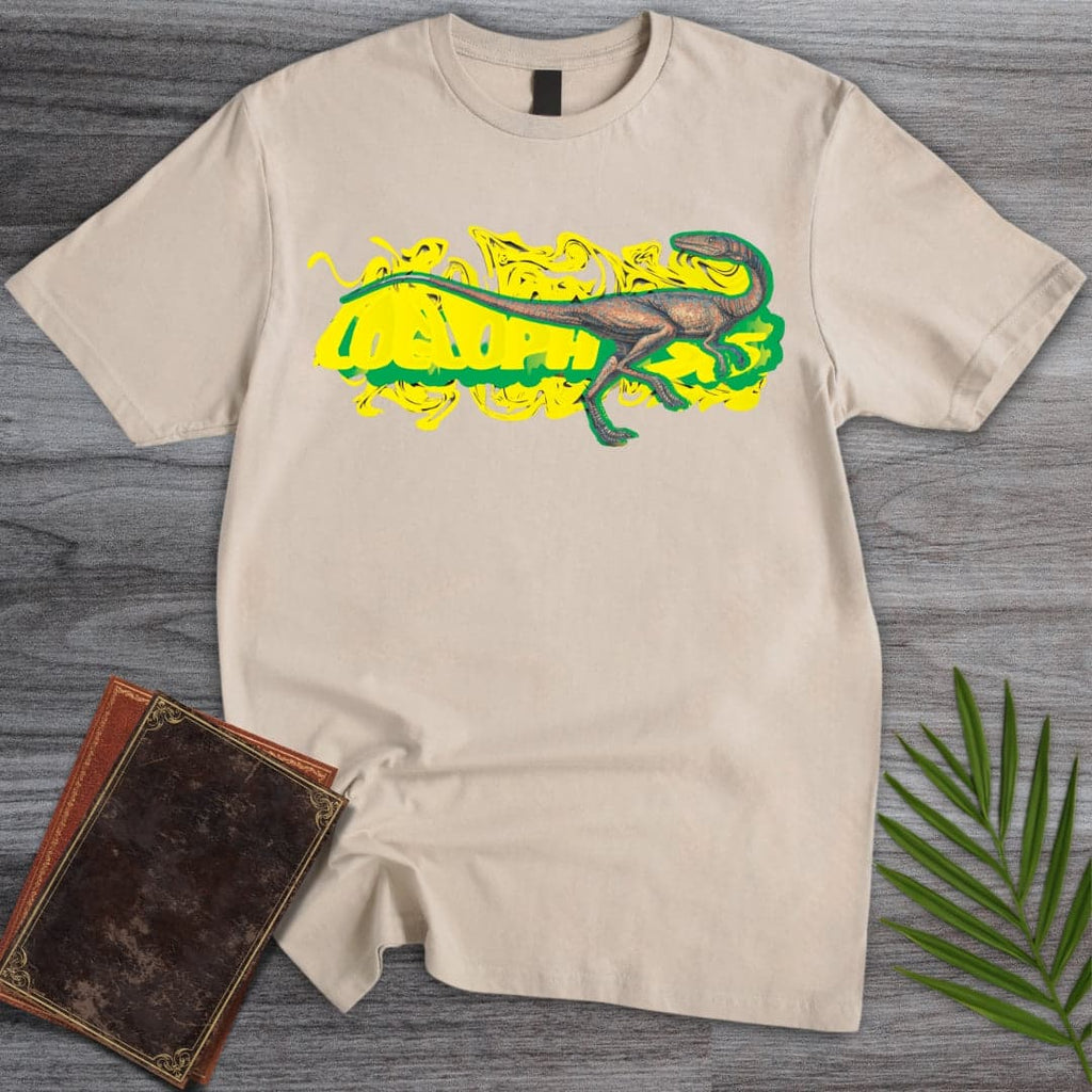 Triassic Melt Coelophysis Green T-Shirt